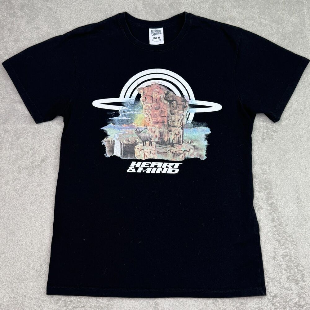 Billionaire Boys Club Heart & Mind T-Shirt Mens Medium Black Graphic Cotton